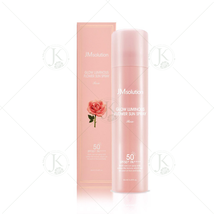  Xịt Chống Nắng Dưỡng Sáng Da Hoa Hồng Jm Solution Glow Luminous Flower Sun Spray 180ml 
