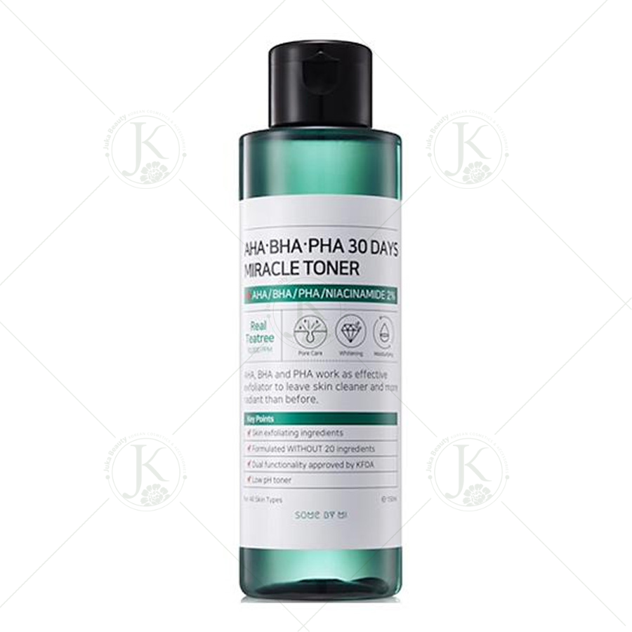  Nước Hoa Hồng Giảm Mụn 30 Ngày Some By Mi AHA BHA PHA 30 Days Miracle Toner 150ml 