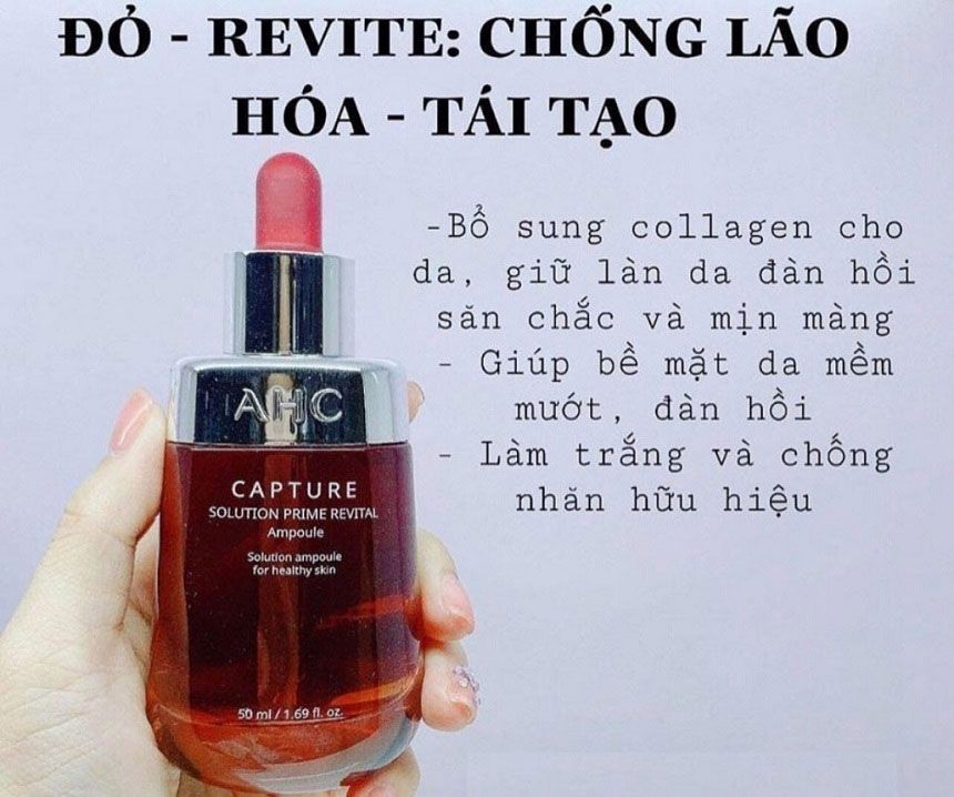  Tinh Chất Chống Lão Hóa AHC Capture Solution Prime Revital Ampoule 50ml (Đỏ) 