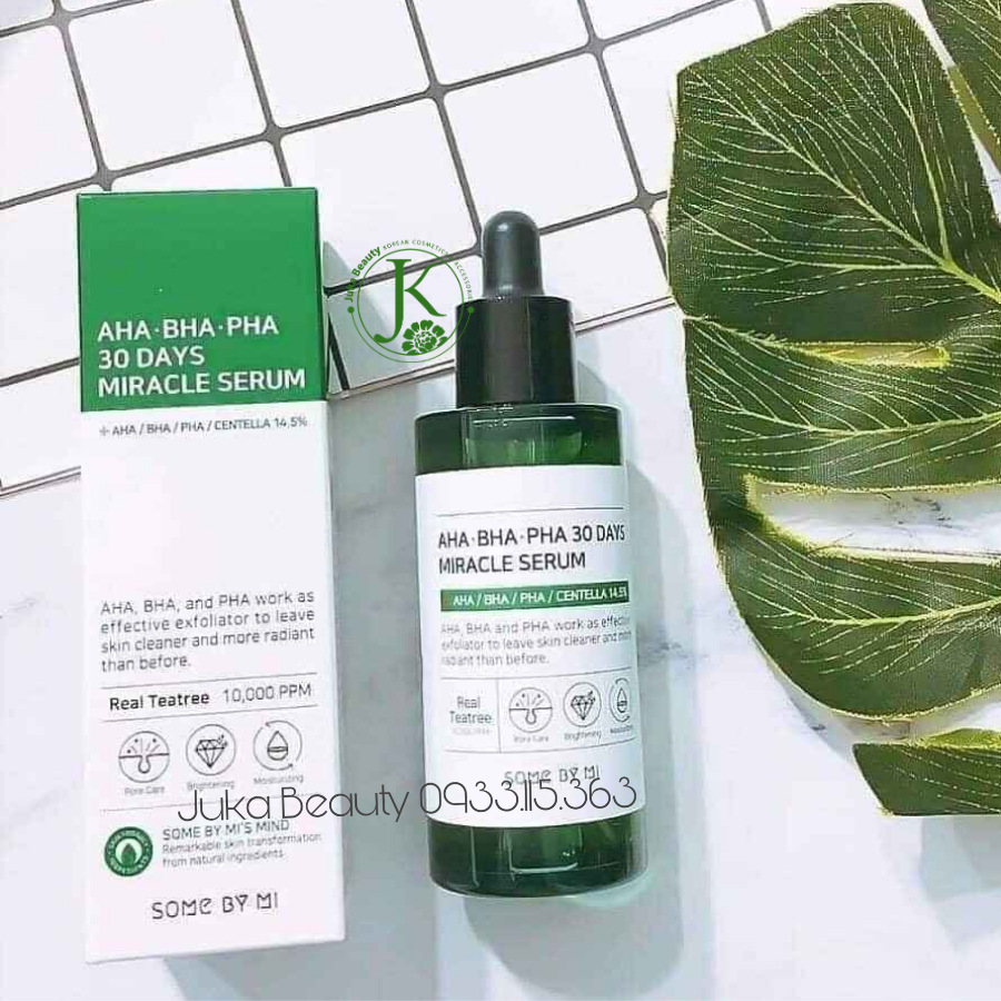  Tinh chất trị mụn, làm dịu da Some By Mi AHA BHA PHA 30 Days Miracle Serum 50ml 