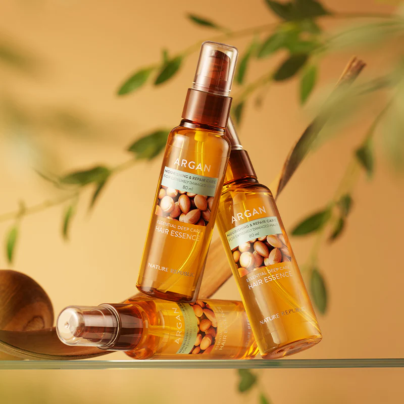  Tinh Chất Phục Hồi Tóc Nature Republic Argan Essential Deep Care Hair Essence 80ml 
