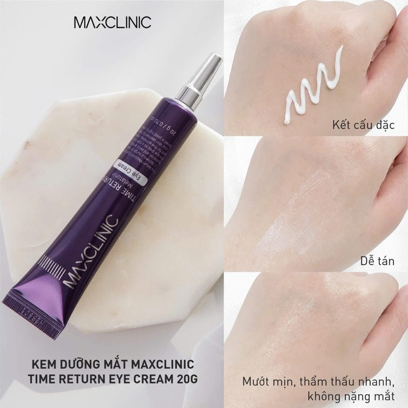  Kem Dưỡng Mắt Maxclinic Time Return Melatonin Eye Cream 20g 