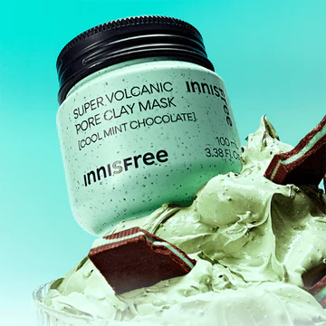  (Bản giới hạn) Mặt Nạ Innisfree Super Volcanic Pore Clay Mask COOL MINT CHOCOLATE 100ml 