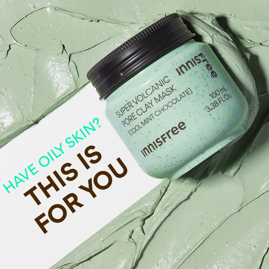  (Bản giới hạn) Mặt Nạ Innisfree Super Volcanic Pore Clay Mask COOL MINT CHOCOLATE 100ml 