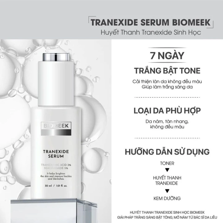  Huyết Thanh Sinh Học Biomeek Tranexide Serum 30ml 