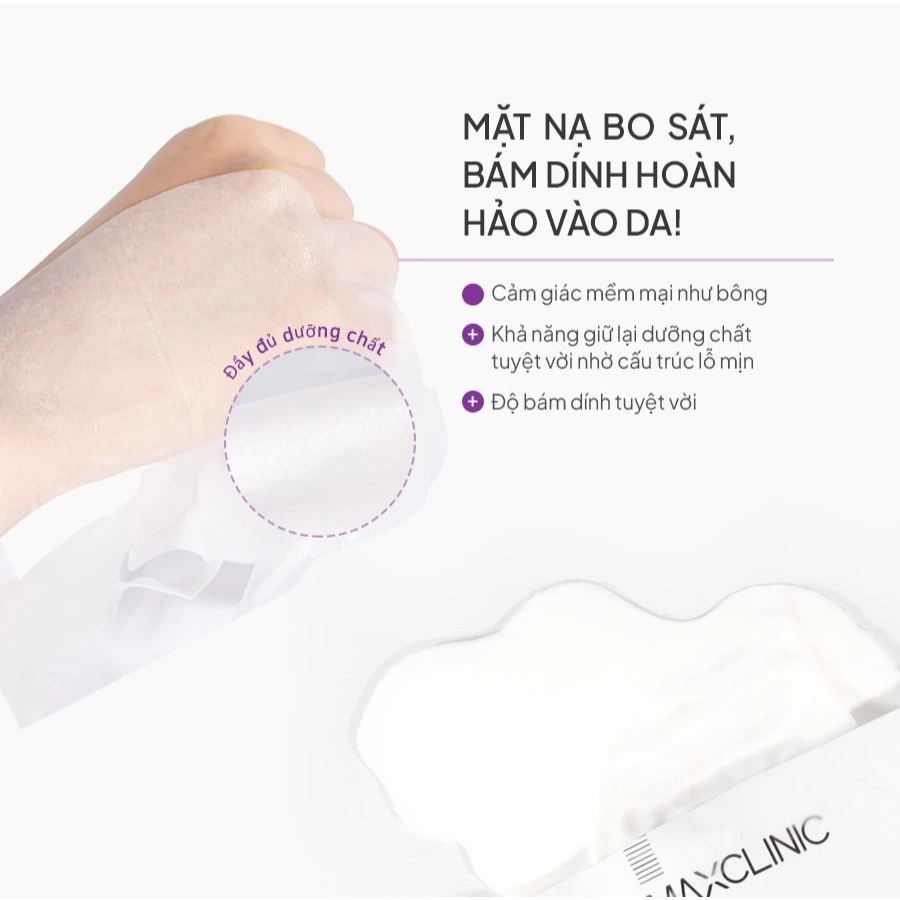  (1 MIẾNG) Mặt Nạ Maxclinic Time Return Melatonin Cream Mask Sheet 28g 