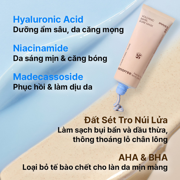  Mặt Nạ Innisfree Volcanic Swirl Pore Mask 110g 