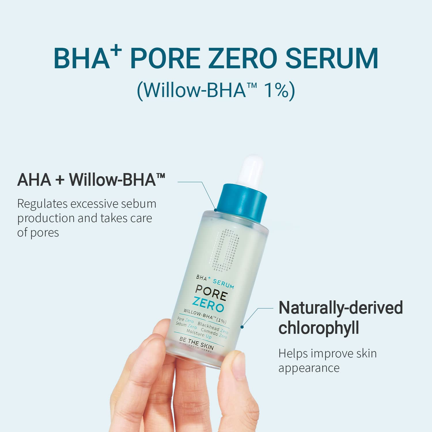  Tinh Chất Be The Skin Giảm Dầu Mụn Be The Skin BHA + PORE ZERO Serum 30ml 