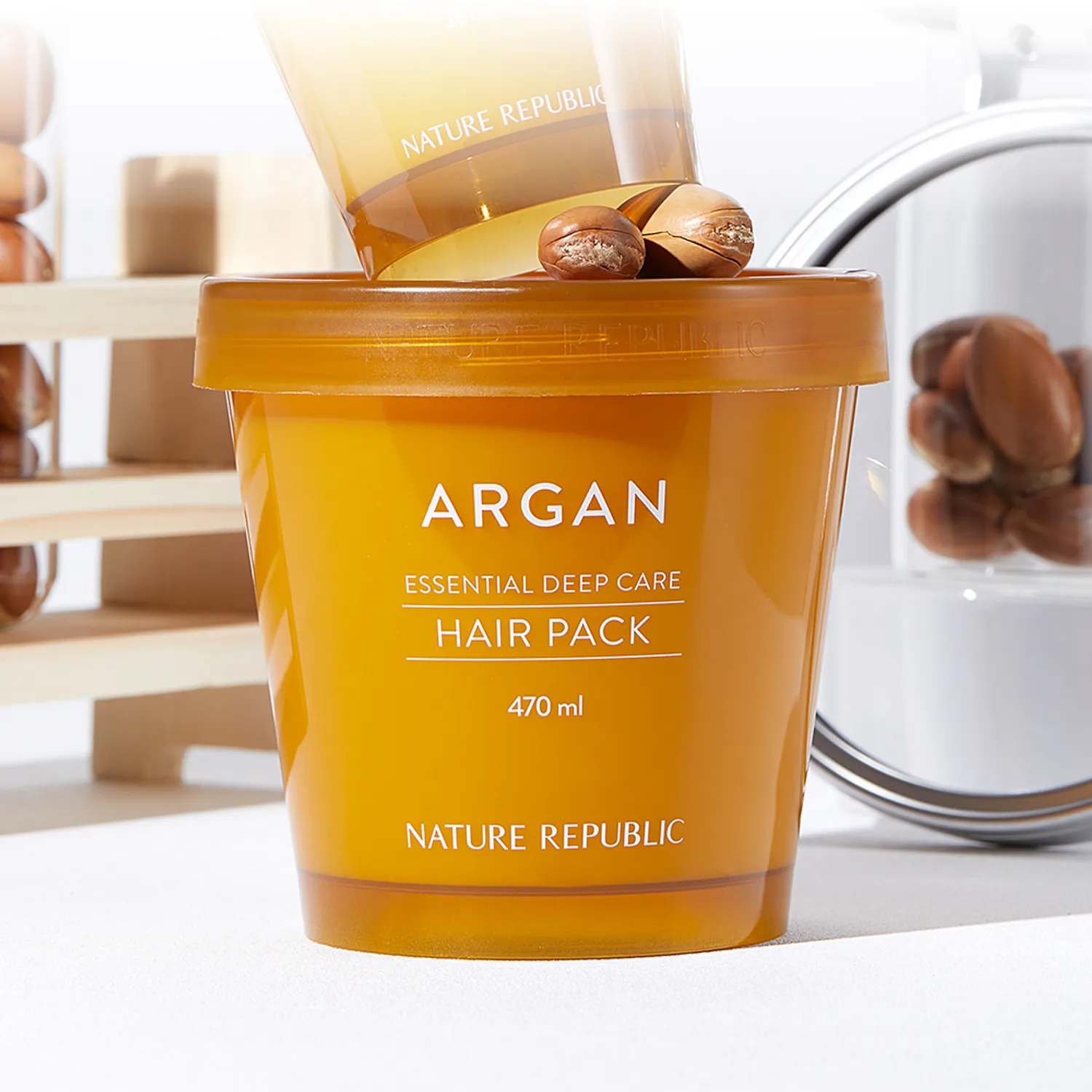  Kem Ủ Tóc Nature Republic Argan Essential Deep Care Hair Pack 470ml 