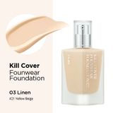  (NEW) Kem Nền Che Khuyết Điểm Clio Kill Cover Founwear Foundation SPF30 PA+++ 