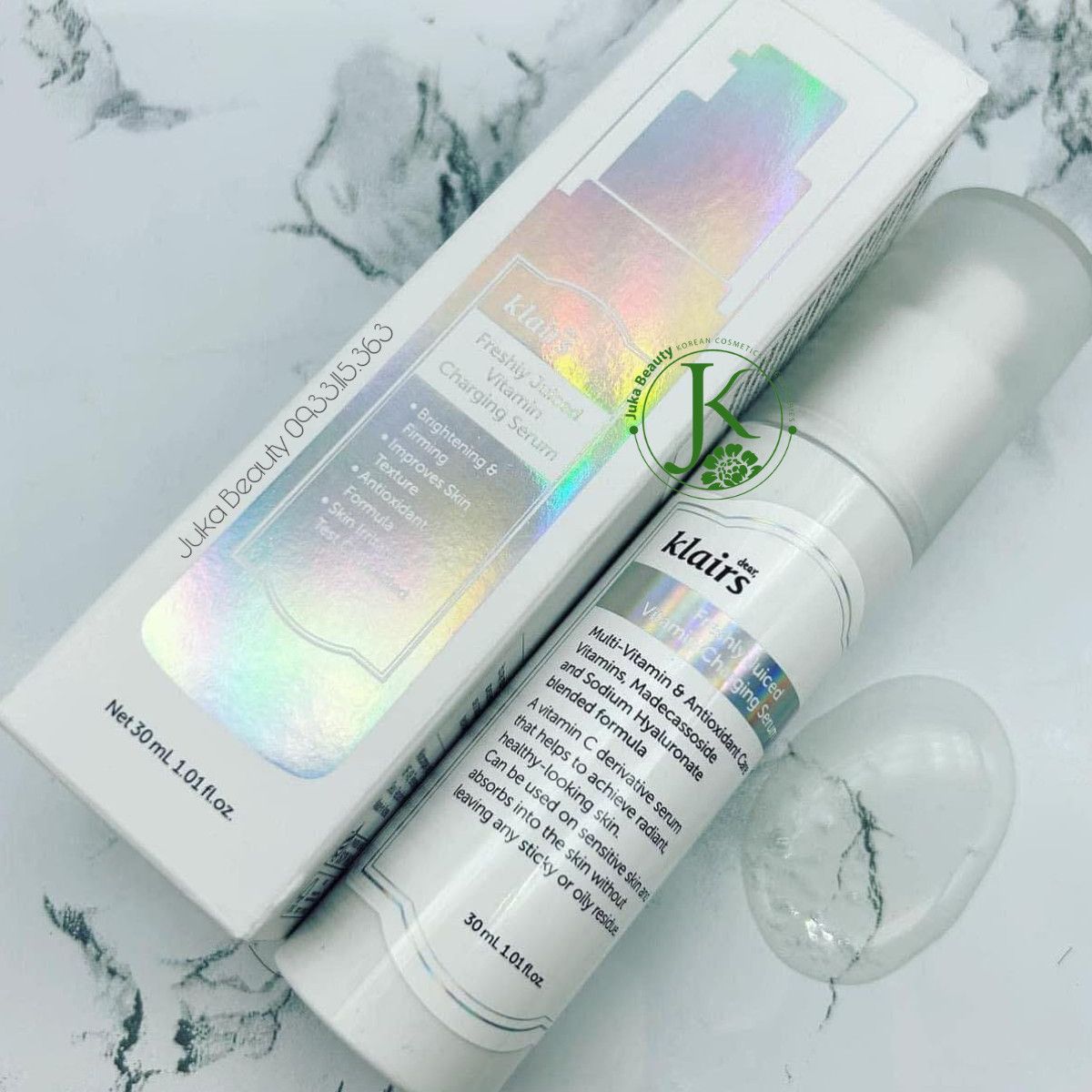  Tinh Chất Klairs Freshly Juiced Vitamin CHARGING Serum 30ml 
