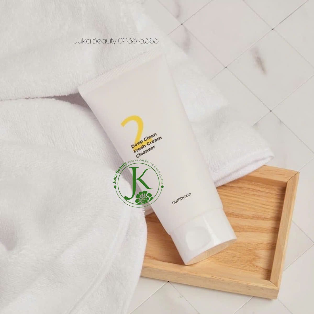  Sữa Rửa Mặt Dịu Nhẹ Numbuzin Deep Clean Fresh Cream Cleanser 120ml 