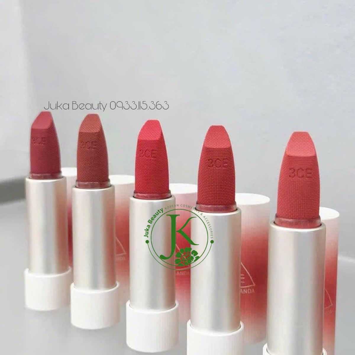  Son Thỏi Lì 3CE Cashmere Hug Lipstick mới nhất 2024 