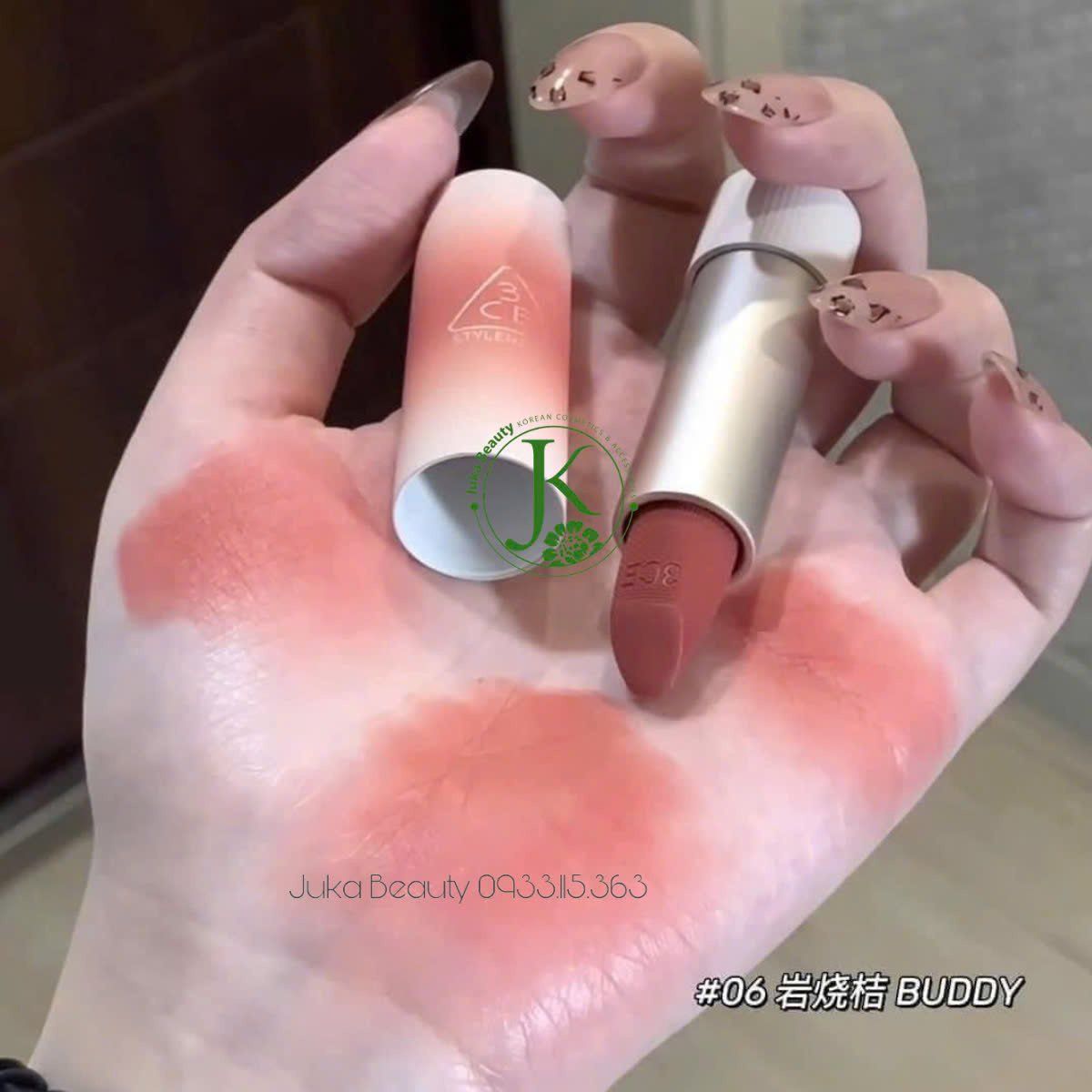  Son Thỏi Lì 3CE Cashmere Hug Lipstick mới nhất 2024 