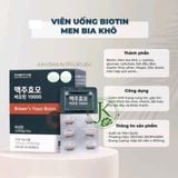  Viên Uống Hỗ Trợ Mọc Tóc, Giảm Rụng Tóc Sejong Biopharm Brewer's Yeast Biotin (60 viên) 