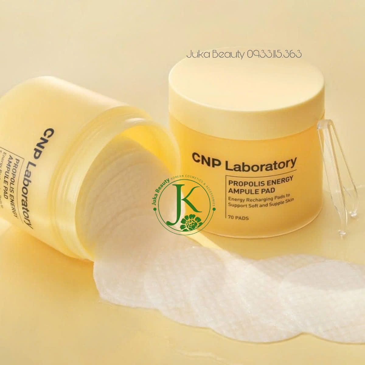  Miếng Bông Dưỡng Ẩm CNP Laboratory Propolis Energy Ampule Pad 160ml (70 miếng) 