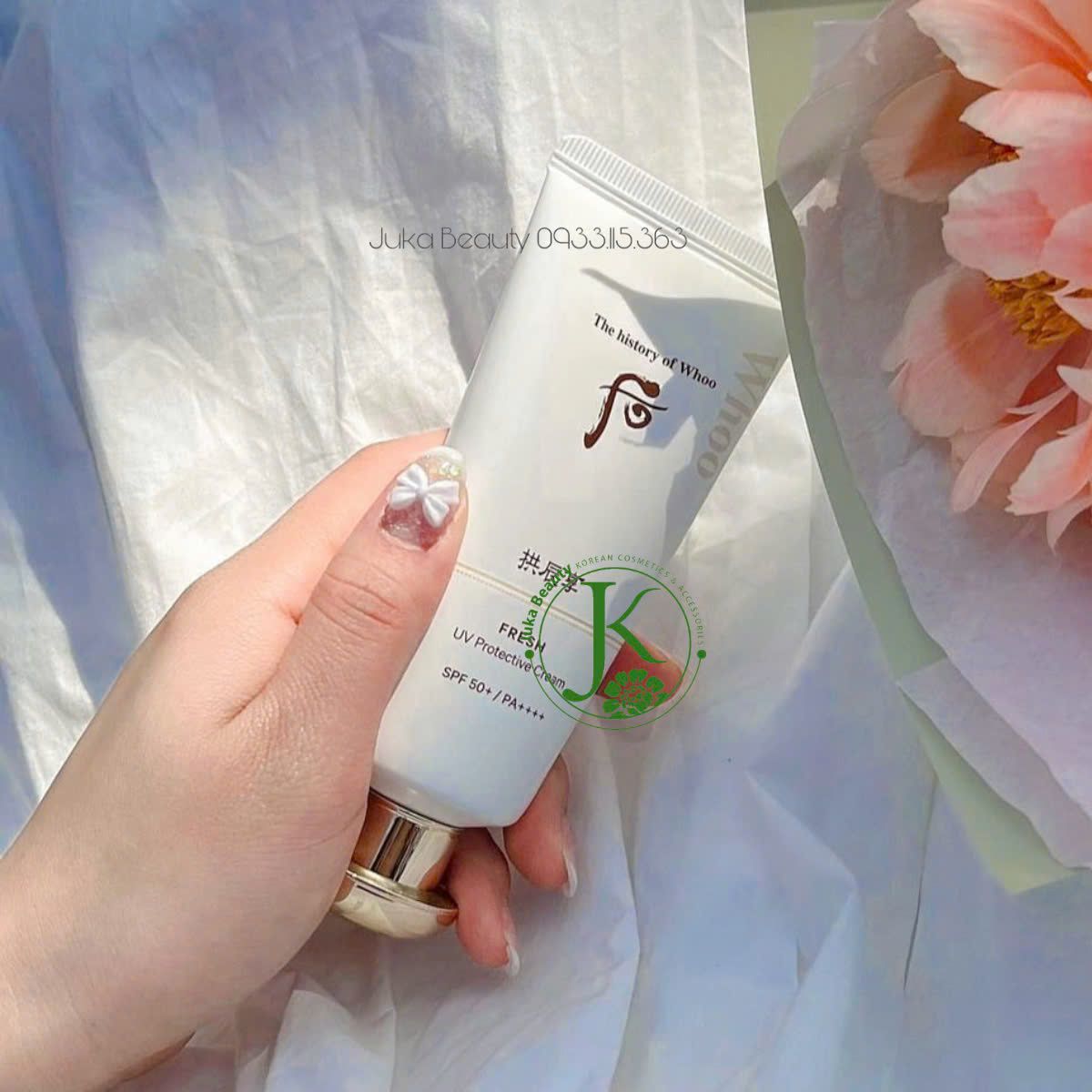  Kem Chống Nắng Dưỡng Ẩm The History Of Whoo Gongjinhyang Fresh UV Protective Cream SPF50+ PA++++ 60ml 