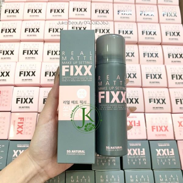  Xịt Khóa Nền Kiềm Dầu So Natural Real Matte Make Up Setting Fixx 75ml 