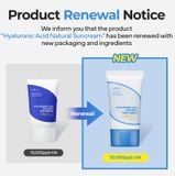  (MẪU MỚI) Kem Chống Nắng Dưỡng ẩm, Hiệu Ứng Căng Bóng Da Isntree Hyaluronic Acid Natural Sun Cream SPF50+ PA++++ 50ml 