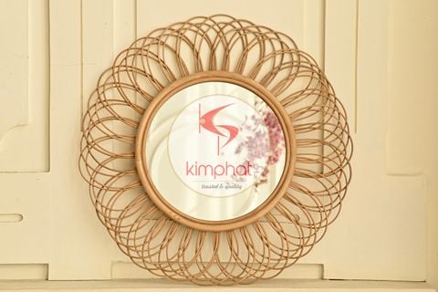  MR-2807: Nice Shape Rattan Wall Mirror 