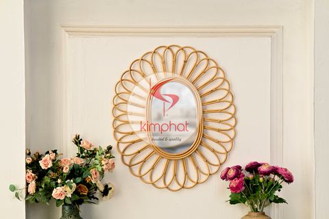  MR-2803: Best Choice Round Rattan Wall Mirror 