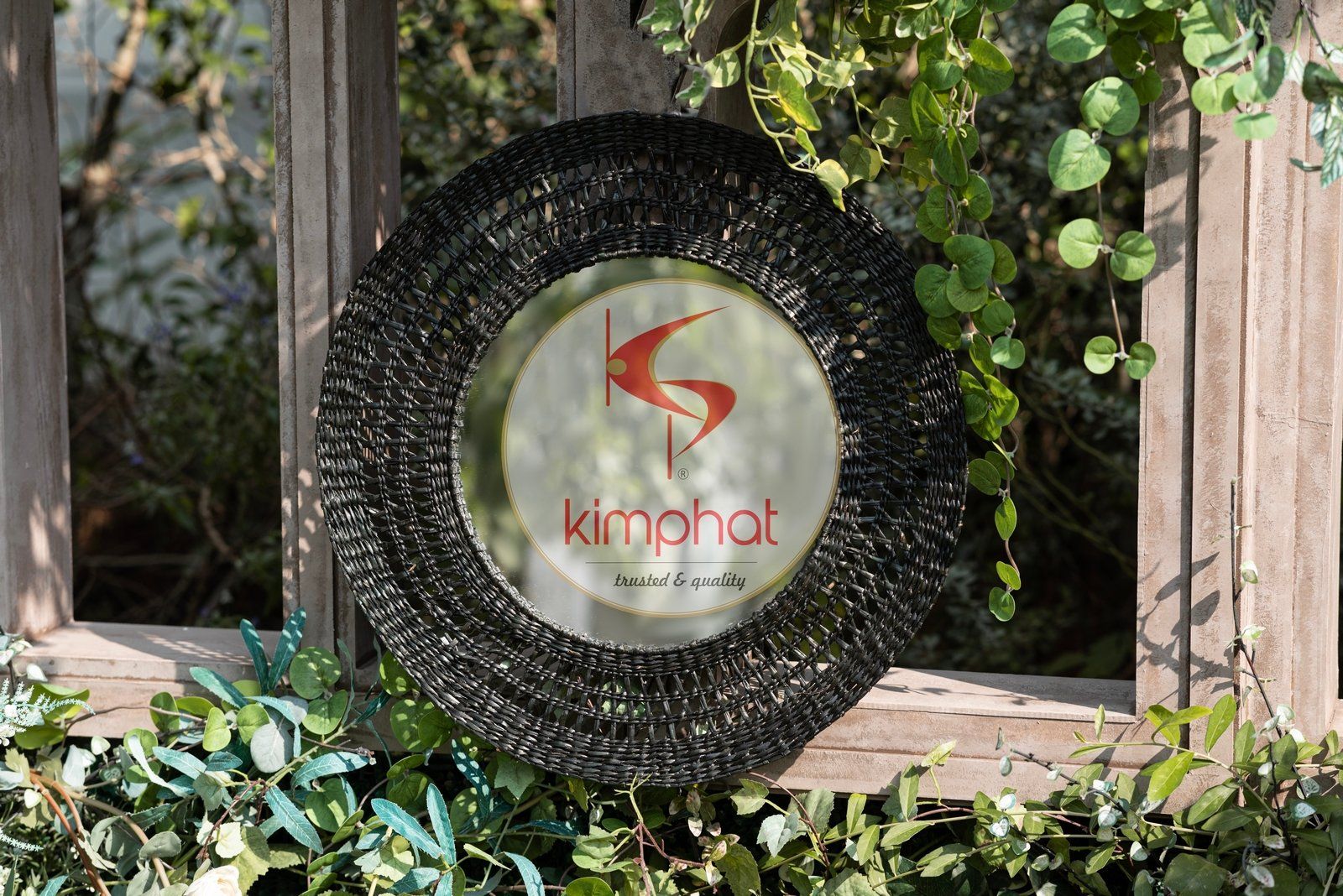 MS-2803: Best Choice Black Seagrass Mirror