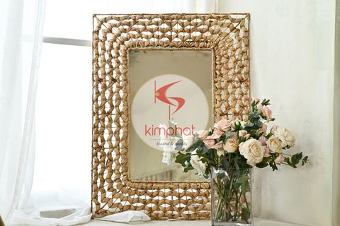  MW-2801: Good Looking Water Hyacinth Mirror 