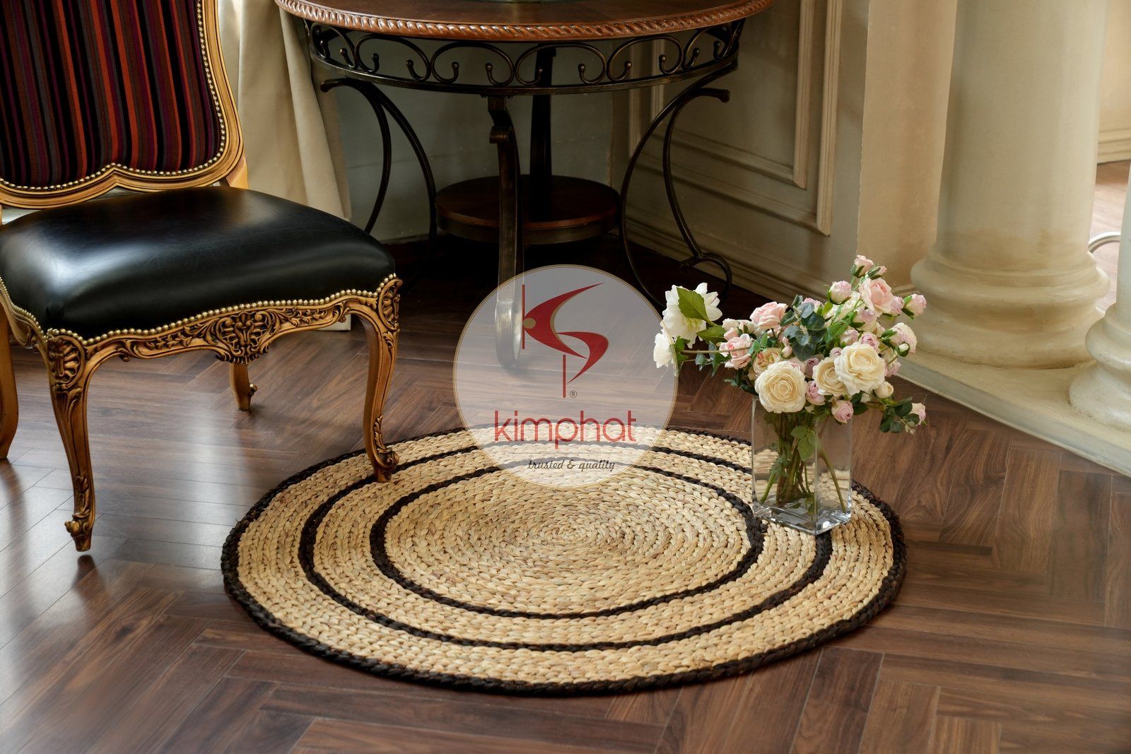RW-2812: Hot Selling Hand Produced Waterhyacinth Rug