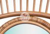 MR-2815: Charming Eye Shape Rattan Mirror