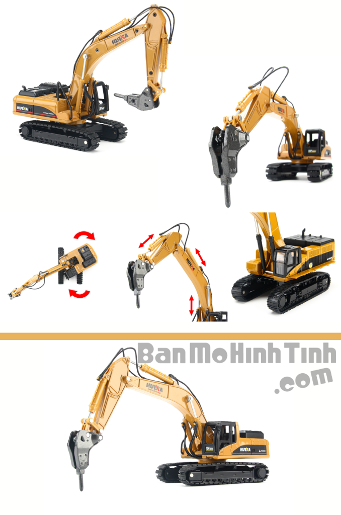 Mô hình Xe Đục 1:50 Hulna - MH 7711