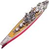 Mô hình kim loại lắp ráp 3D Thiết Giáp Hạm Yamato Battleship (Silver, Red) – Piececool MP462