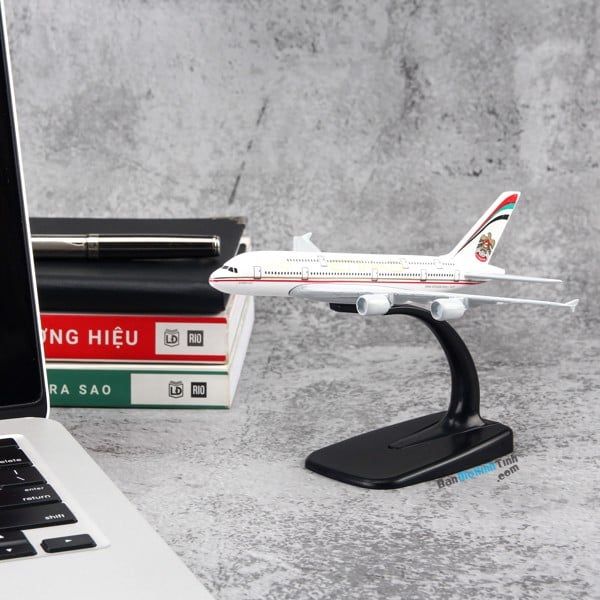 Mô hình máy bay Etihad Airbus A380 16cm Everfly
