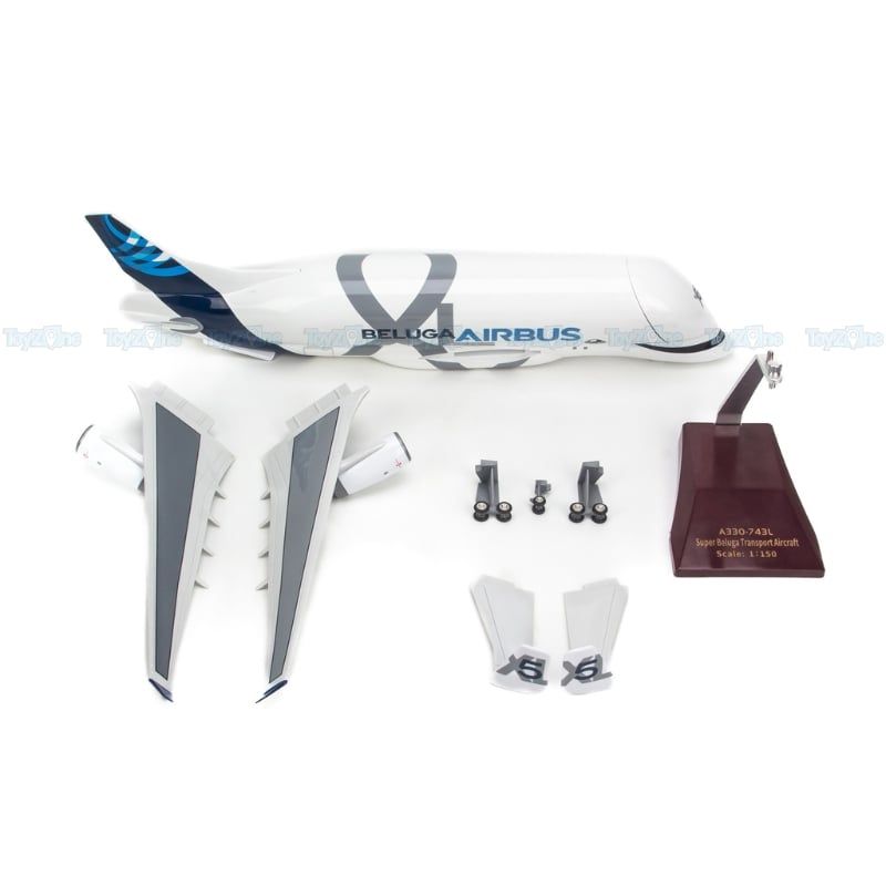Mô hình máy bay vận tải Airbus Beluga XL A330-743L 42cm 1:150 Art Crown Model