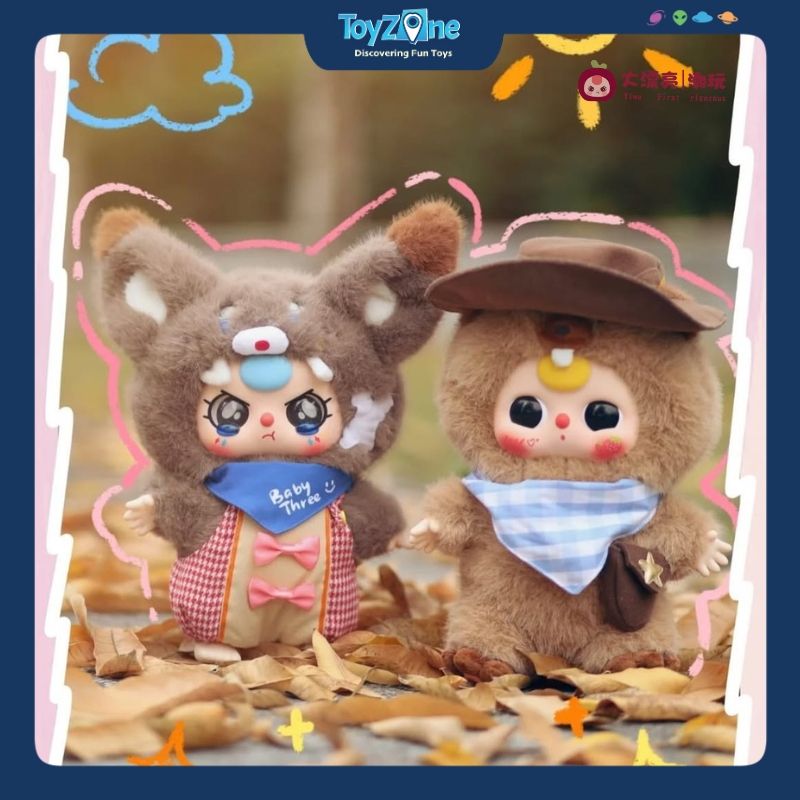 Mô hình Blind Box Gấu bông Baby Three 400% V2 Big Plush Animal CUREPLANETA