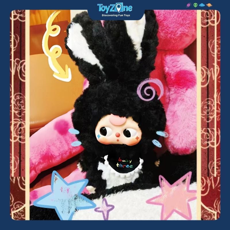 Mô hình  Blind box Gấu bông Baby Three Lily Rabbit Town Series ( Thỏ Thị Trấn ) BABY THREE