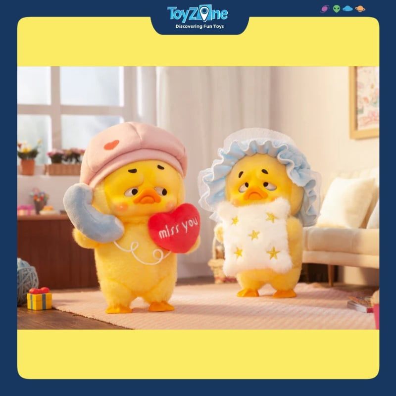 Mô hình Blind box Gấu bông Upset Duck Version 2 Act Cute Duck RONGCREATOR