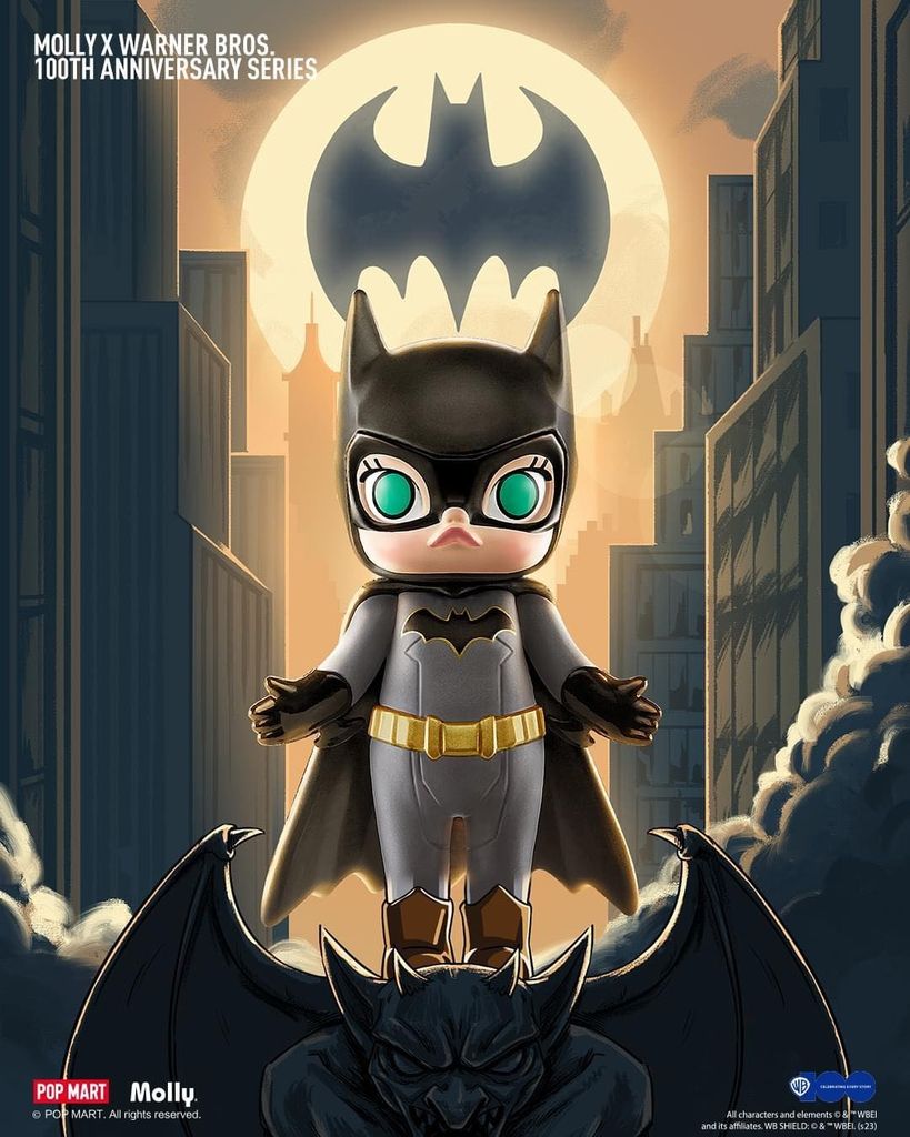 Mô hình đồ chơi Blind box Molly x Warner Bros.100th Anniversary Series (Phiên Bản Kỷ Niệm 100 Năm Warner Bros) POP MART