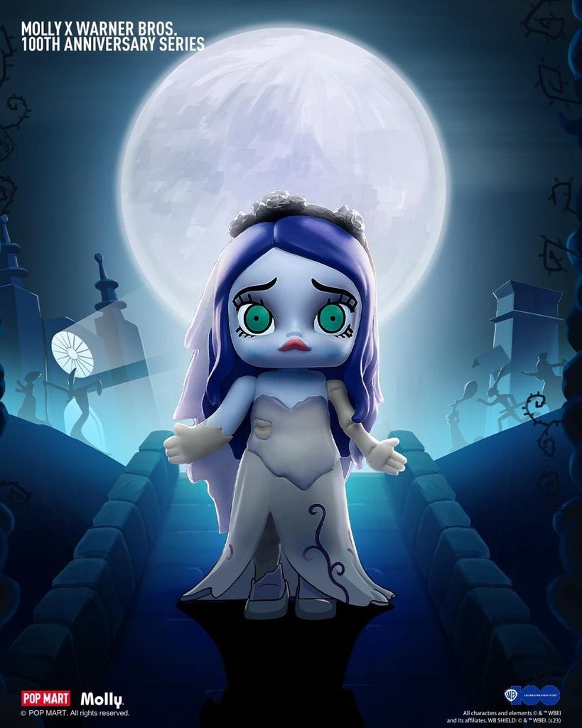 Mô hình đồ chơi Blind box Molly x Warner Bros.100th Anniversary Series (Phiên Bản Kỷ Niệm 100 Năm Warner Bros) POP MART