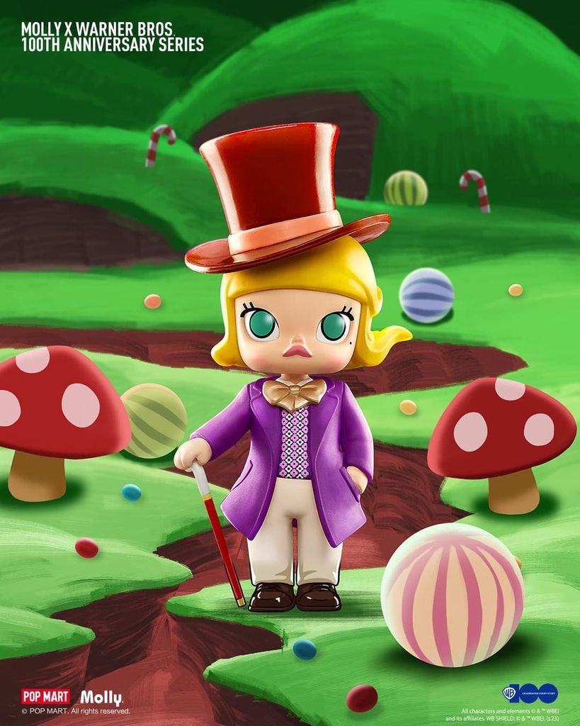 Mô hình đồ chơi Blind box Molly x Warner Bros.100th Anniversary Series (Phiên Bản Kỷ Niệm 100 Năm Warner Bros) POP MART