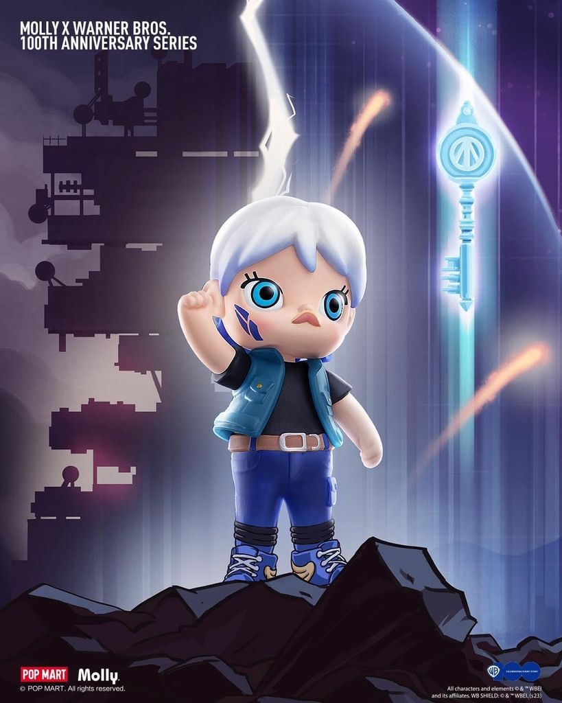 Mô hình đồ chơi Blind box Molly x Warner Bros.100th Anniversary Series (Phiên Bản Kỷ Niệm 100 Năm Warner Bros) POP MART