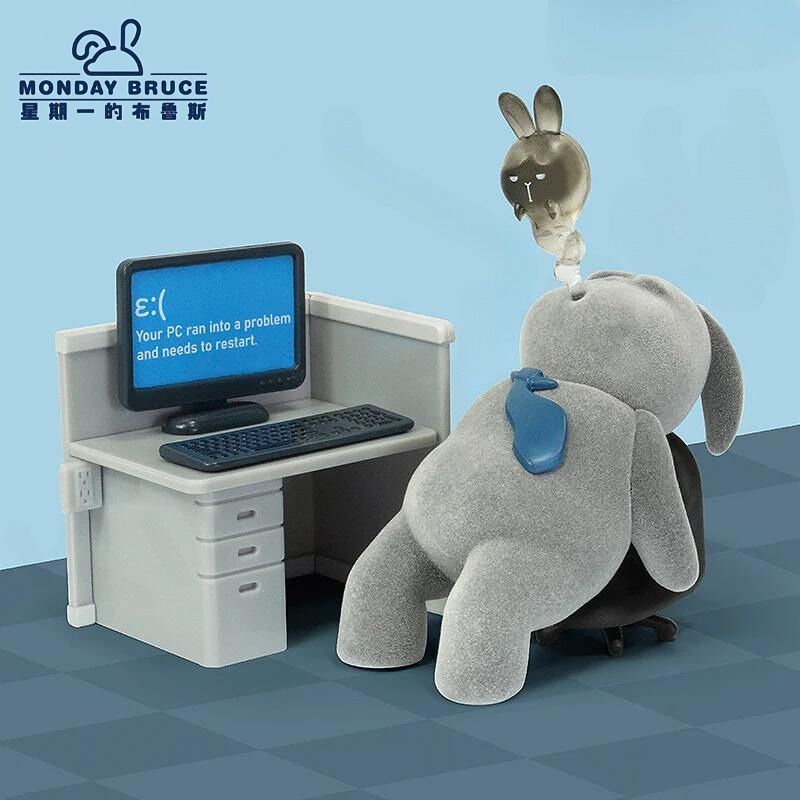 Mô hình đồ chơi Blind box Monday Bruce Series 4 Another Working Day ( Một Ngày Làm Việc Khác ) Toys Alliance