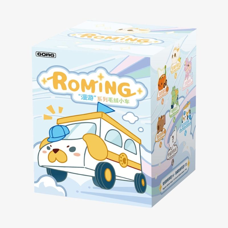 Mô hình đồ chơi Blind box Gấu bông GONG Original Roaming Series Plush Toy Car POP MART