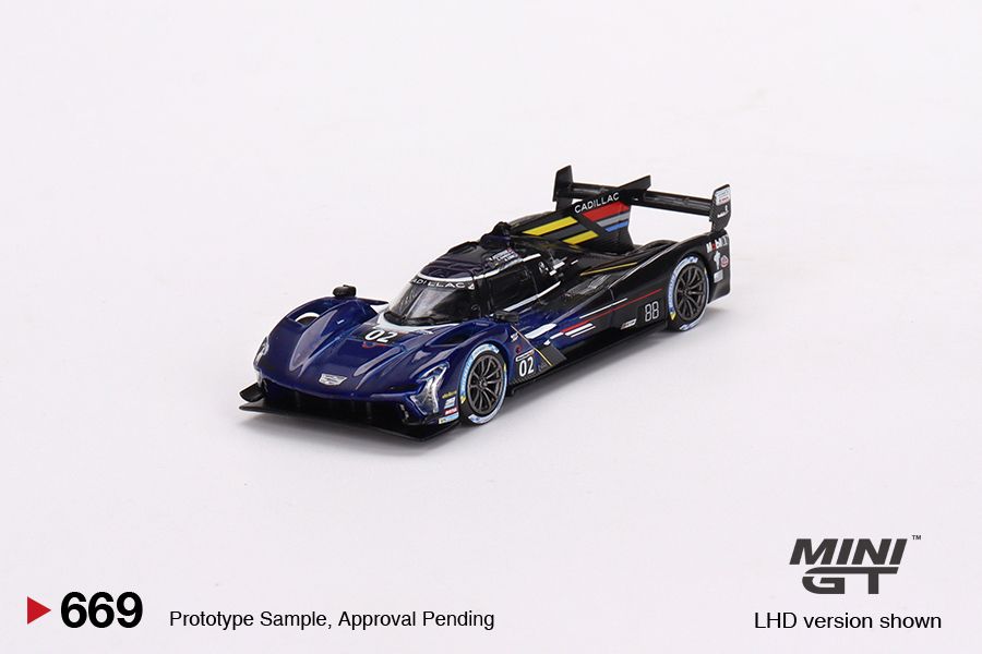 Mô hình xe Cadillac V-Series.R #02 2023 IMSA Daytona 24 Hrs 1:64 MiniGT