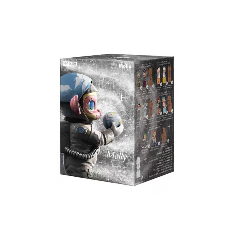 Mô hình đồ chơi Blind box Molly Anniversary Statues Classical Retro (Tượng Kỷ Niệm Cổ Điển) POP MART
