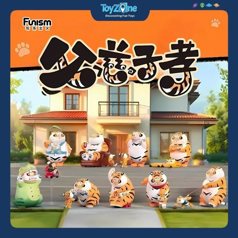 Mô hình đồ chơi Blind box I Am Not Tiger Fat Fatherly Love And Filial Piety ( Tình Phụ Tử Và Lòng Hiếu Thảo ) FUNISM