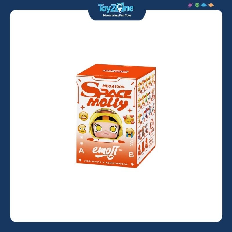 Mô hình đồ chơi Blind Box Mega Space Molly 100% × Emoji Series 4 POP MART