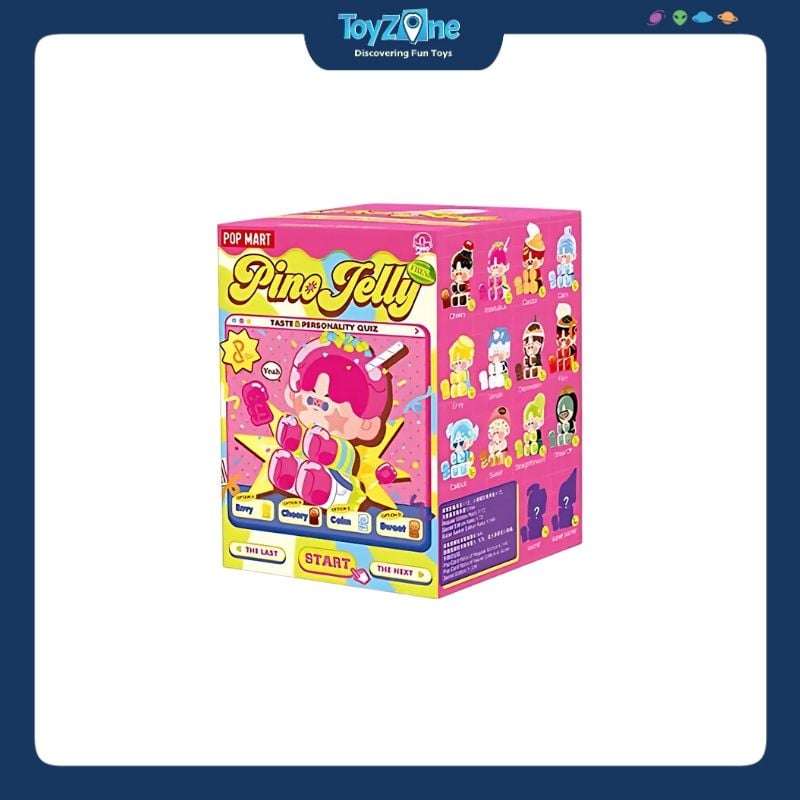  Mô hình đồ chơi Blind box Pino Jelly Taste And Personality Quiz (Trắc Nghiệm Tính Cách Nhân Vật) POP MART 