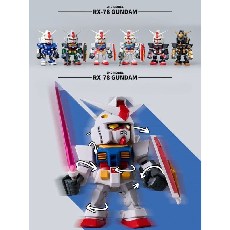 Mô hình đồ chơi Blind box QMSV Mini RX 78-2 Gundam 2ND Model BANDAI NAMCO