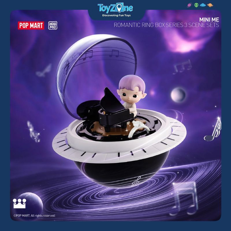 Mô hình đồ chơi Blind box Romantic Ring Box Series 3 Scene Sets ( Hộp Nhẫn Lãng Mạn ) POP MART