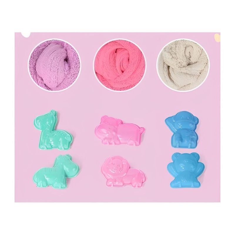 Bộ đồ chơi Cát động lực và bộ dụng cụ hình con vật 500 gram Great Sand G-0830014